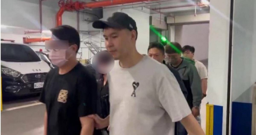 警方逮捕幣想科技負責人、天道盟正義會成員施啟仁。（圖／翻攝畫面）