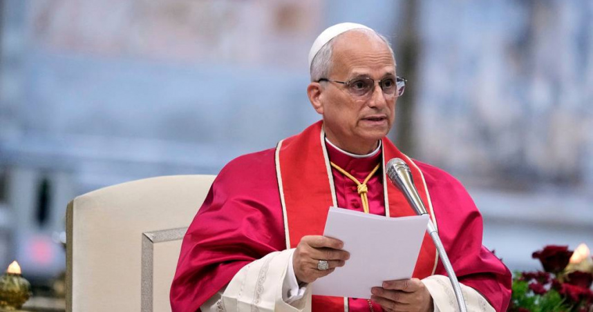 梵蒂岡新任教宗良十四世（Pope Leo XIV）。（圖／達志／美聯社）