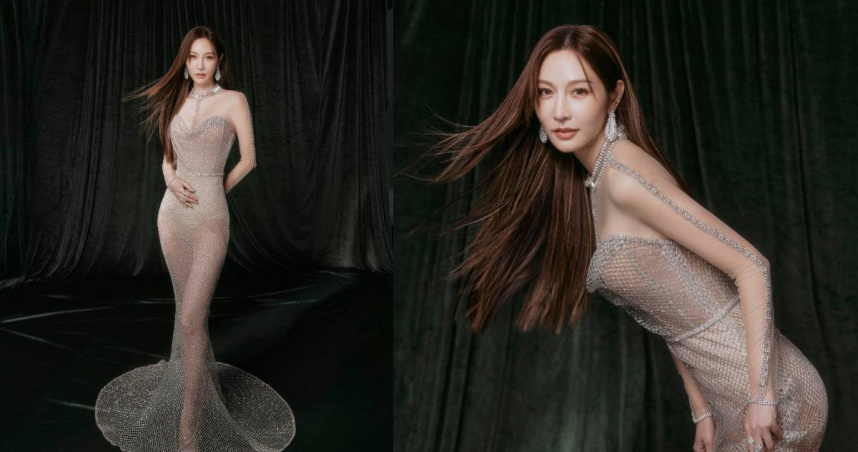 曾莞婷金鐘絕美戰袍「挨酸內褲外露不雅」。（圖／翻攝自臉書＠tsengwanting）