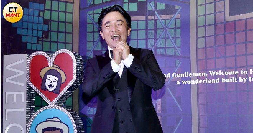 吳宗憲今日以證婚人身分出席愛徒陳漢典、Lulu婚禮。（圖／侯世駿攝）