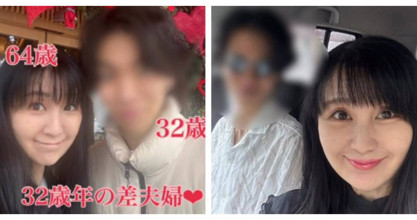 64歲蔵田律子與小32歲丈夫合影，甜蜜互動引發討論。。（圖／翻攝自 IG，chiwapara，下同）