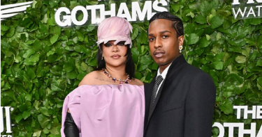 流行樂天后蕾哈娜（左）與饒舌巨星伴侶「A$AP Rocky」。（圖／達志／美聯社）