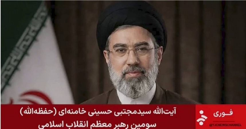 伊朗最高領袖穆吉塔巴哈米尼（Mojtaba Khamenei）。（圖／達志／美聯社）