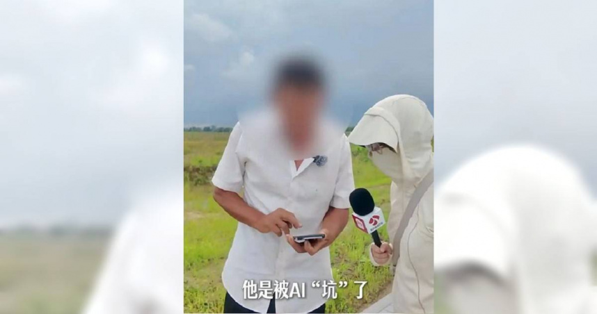 大陸67歲農戶按AI給的方案噴農藥，150畝芝麻苗一夜枯萎。（圖／翻攝自荔枝新聞）