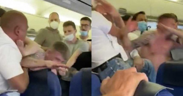 空中上演全武行!酒醉男「拒戴口罩」大鬧飛機…裸上身開打遭壓制