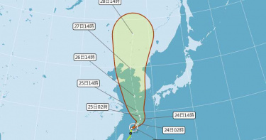 巴威颱風尾掃雨一周!周三起雨勢範圍更廣 降雨熱區曝光