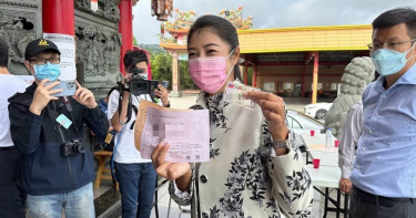 立法委員許淑華，26日前往投票所投票。（圖／許淑華提供）