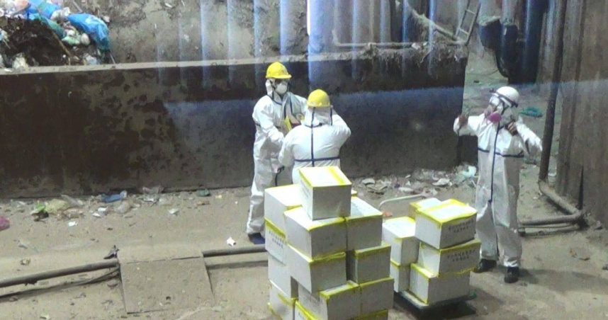 北市警局20日公開銷毀130公斤毒品。（圖／翻攝畫面）