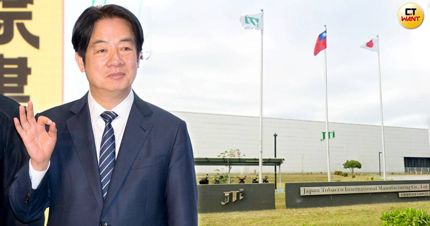 傑太日煙在2016年取得時任台南市長賴清德核准，在台南設廠生產香菸，賴也因而被批評為菸商省下每年至少30億元關稅。（圖／黃威彬攝、翻攝自Google Map）