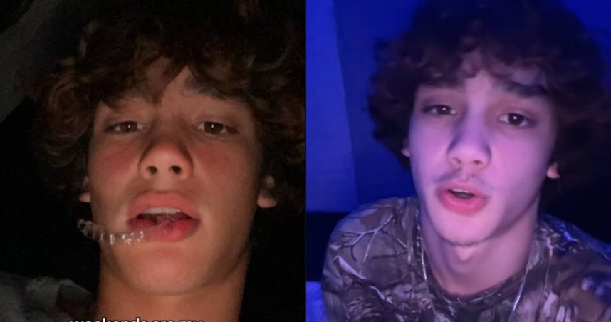 美國一名16歲抖音百萬網紅喬舒亞（Joshua Blackledge）驚傳驟逝消息。（圖／TikTok／＠f30joshh）