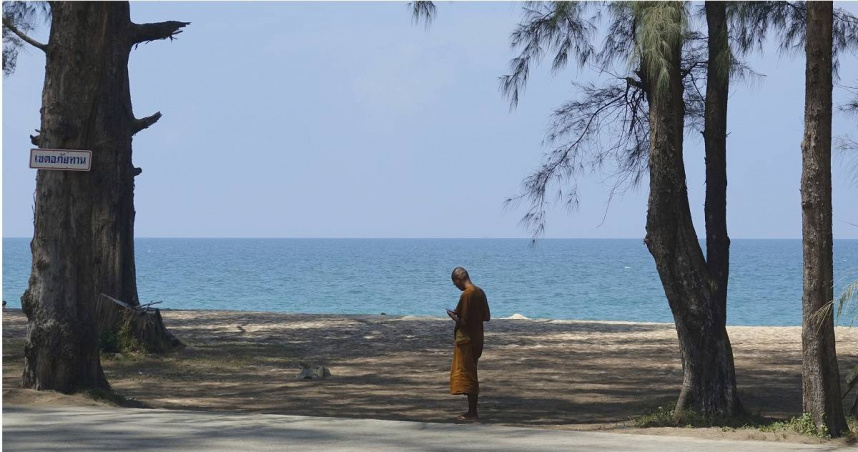 圖為泰國南部攀牙府的海濱度假勝地「拷叻」（Khao Lak）以及安達曼海（Andaman Sea）。（圖／達志／美聯社）