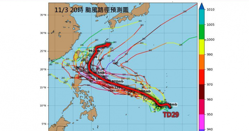 專家預估最快今晚生成「鳳凰」颱風。（圖／翻攝自臉書／林老師氣象站）