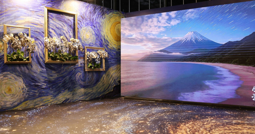 展覽首站「起源．喚醒之地」引入核心視覺符號——「蘭獸（Orchidsaur）」。蘭獸並非虛構神話，而是蘭花生命能量的具象化象徵。（圖／臺南市政府提供）