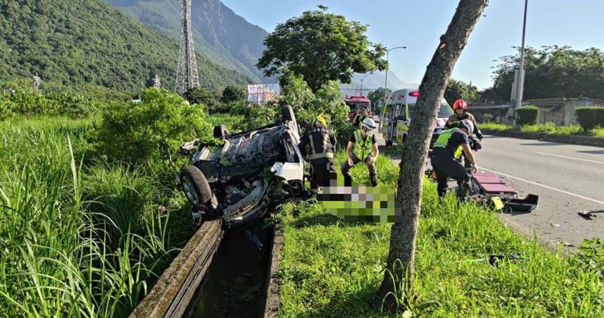 花蓮台9線奪命車禍　21 歲男「撞斷路樹」受困送醫不治身亡