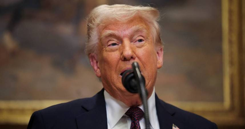 川普。（圖／達志／路透社）