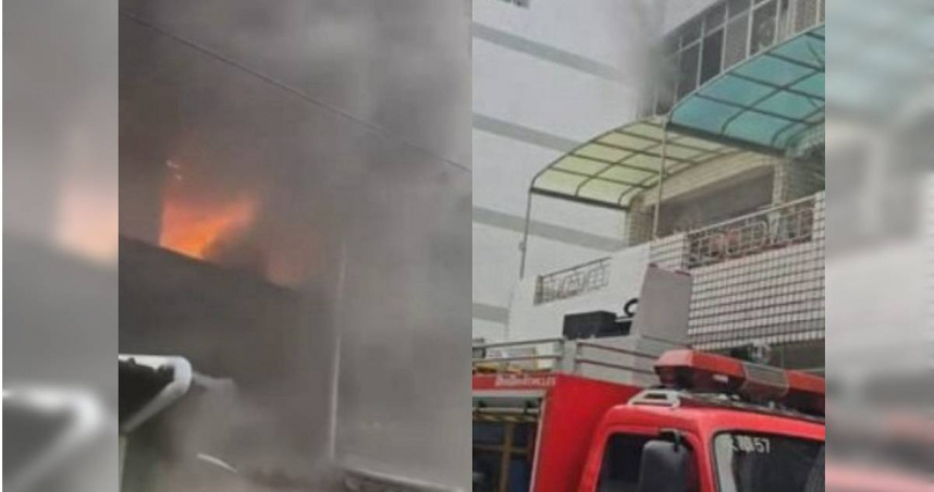 台南市接連發生2起火警，分別為仁德區的3層樓民宅，及中西區的4層樓透天厝。（圖／翻攝畫面）