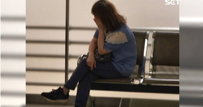 余男疑似腸道破裂正在做手術，妻子現身醫院還原昨日互動狀況。（圖／翻攝自三立新聞網）