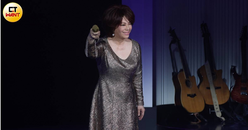 蔡琴在TICC展開連續三天的演唱會。（圖／焦正德攝）