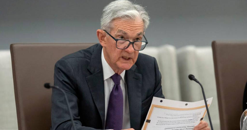 聯邦準備理事會（Federal Reserve Board of Governors）主席鮑爾（Jerome Powell）。（圖／達志／美聯社）