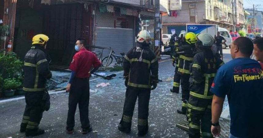 南投埔里民宅驚傳瓦斯氣爆。（圖／翻攝畫面）