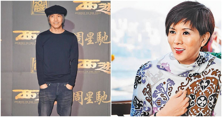王晶表示，周星馳（左）對羅慧娟（右）愛得很深。（圖／報系資料照）