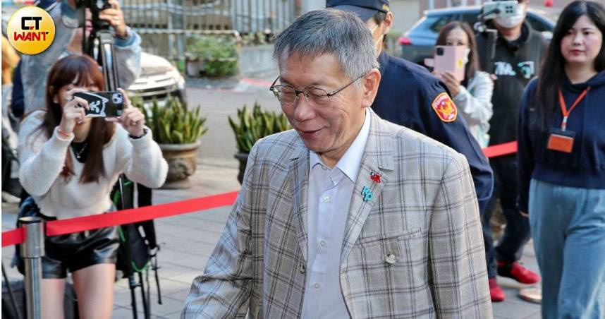 柯文哲。（圖／周志龍攝）