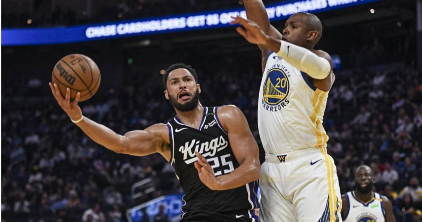 沙加緬度國王隊西蒙斯（Ben Simmons）因右腳阿基里斯腱斷裂，恐怕將長期缺陣。（圖／達志／路透社）