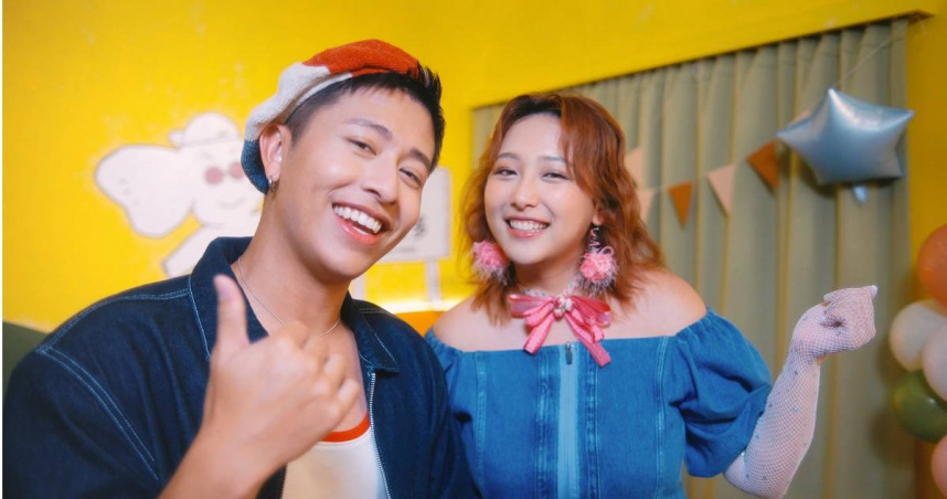 蓋瑞與羅莎莎合作歌曲〈我懂你的奇怪〉。（圖／哈哈台提供）