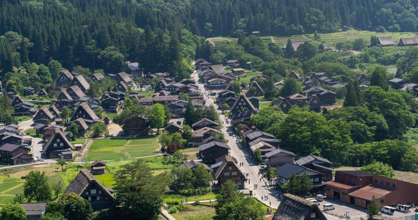 日本白川鄉合掌村。（圖／北陸鐵道公司株式會社提供）