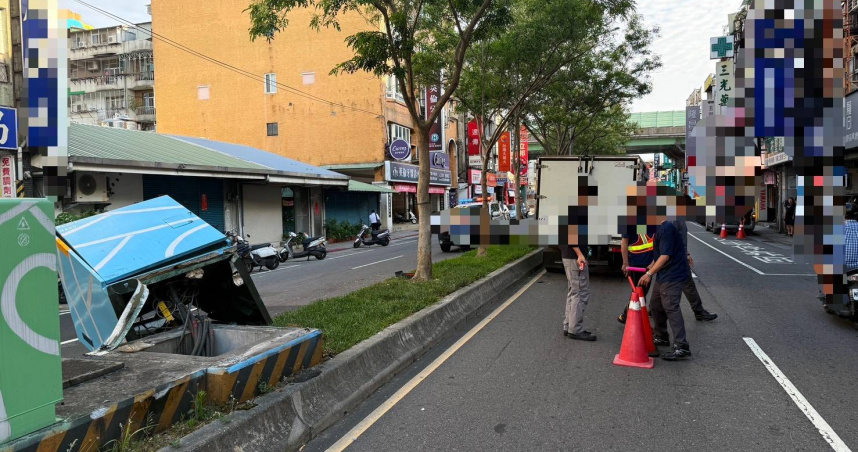 北市士林小貨車撞斷變電箱　司機毒品快篩反應陽