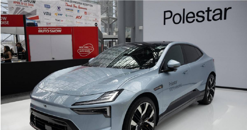 由中國「吉利控股集團」與其子公司「富豪汽車」（Volvo Cars）聯合控股的汽車製造商「極星」（Polestar）。（圖／達志／美聯社）