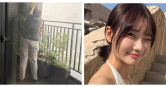 白海豚外圍環流影響北台灣，愛莉莎莎擔心陽台植物受損，讓助理緊急「肉身護植栽」。（圖／翻攝自IG，goodalicia）