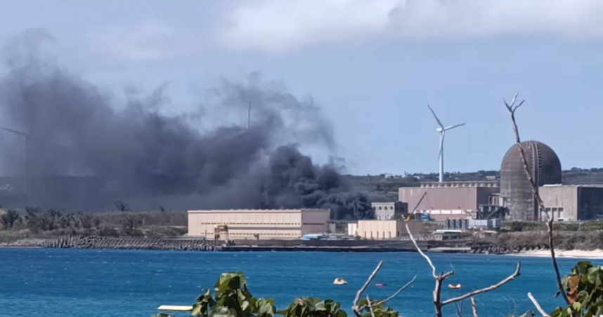 台電核三廠發生火警。（圖／翻攝自恆春半島公共事務討論社團）