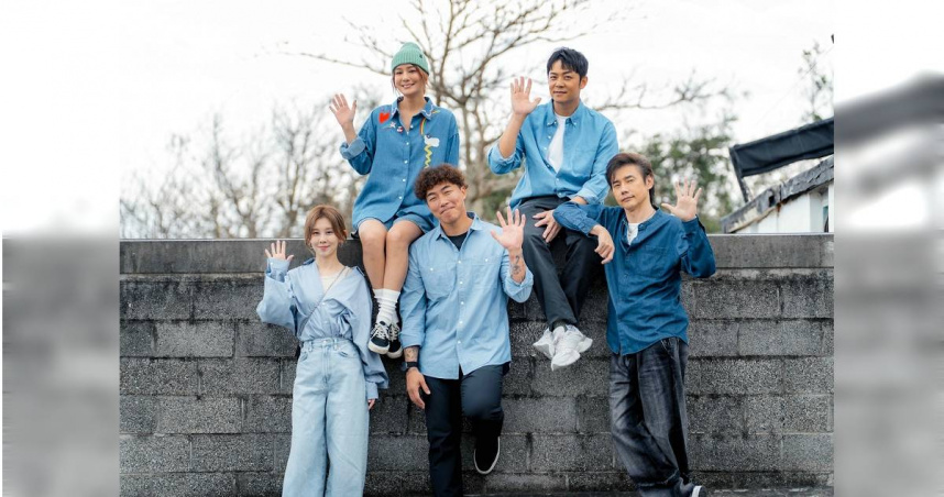 姚元浩、莎莎、郭泓志、包偉銘、白安，將在《嗨！營業中5》前進花蓮開設一間別具特色的綠色餐廳，一起挑戰不同的用餐任務。（圖／好看娛樂提供）