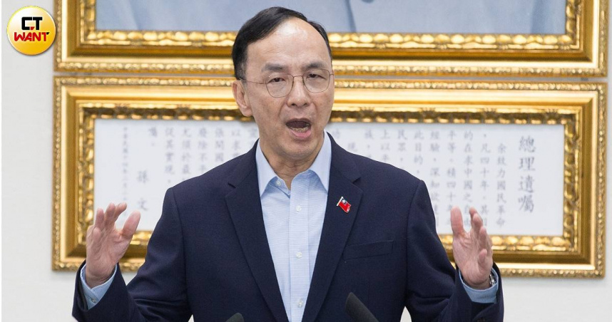 國民黨主席朱立倫指出，國安問題涵蓋經濟、能源等面向，呼籲政府應正視結構性挑戰，強化國土防衛韌性。（圖／黃威彬攝）