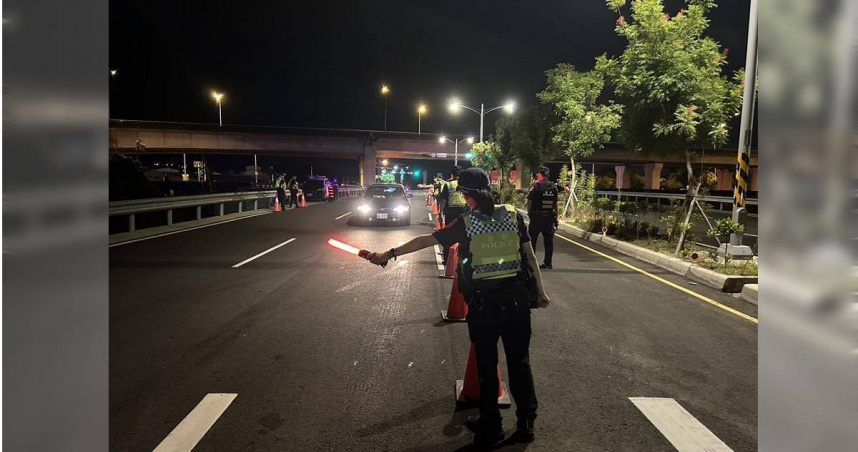 彰化縣東彰路段頻傳危駕事件，暑假來臨，縣警察局宣布設置9處攔查點加強攔查取締。（圖／彰化縣警察局提供／中國時報記者葉靜美彰化傳真）