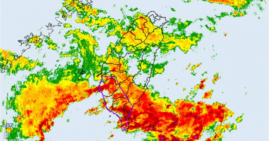 6縣市多地區10日停班停課。（示意圖／中央氣象署）