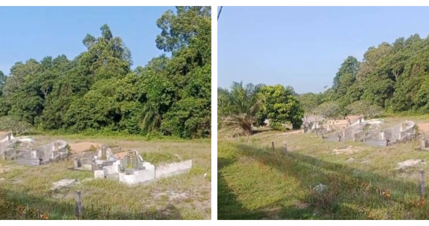 馬來西亞司機停車過夜，醒來餐館消失驚見墳場。（圖／翻攝自TikTok）