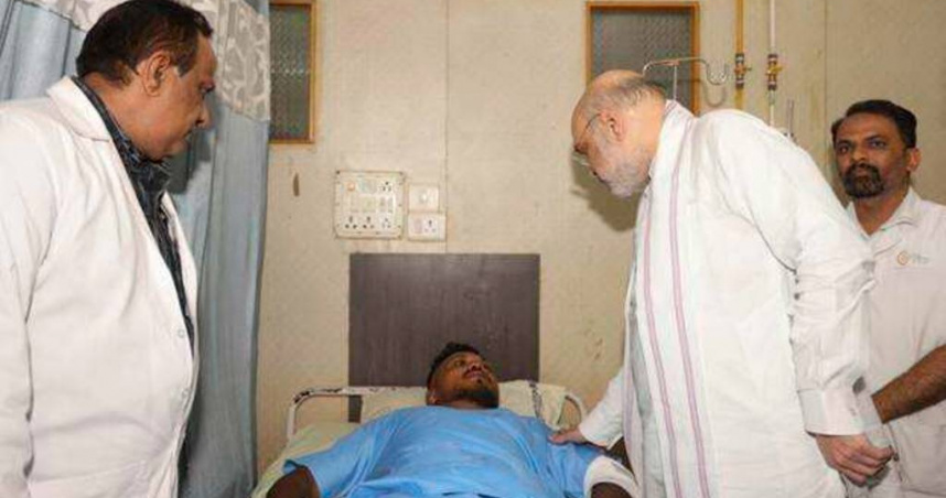 印航空難唯一倖存者拉梅什（Vishwash Ramesh）。（圖／達志／美聯社）