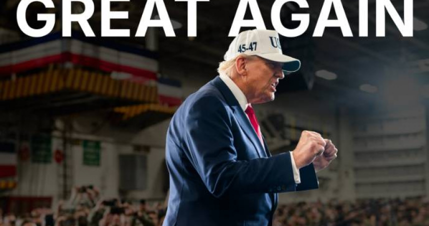 白宮突喊「美國正要開始」。（圖／翻攝自X@WhiteHouse）