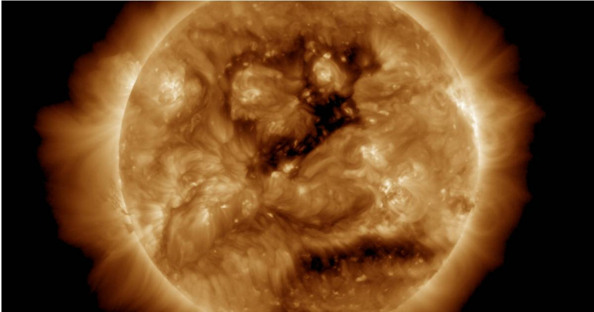 中央氣象署今（23日）上午8時30分發布「太空天氣警示訊息」。（圖／中央氣象署提供）