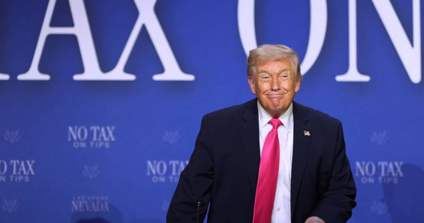 美國總統川普。（圖／達志／美聯社）