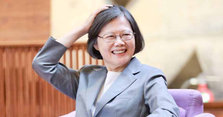 蔡英文近日前往東海大學演講。（圖／翻攝Threads／＠tsai_ingwen）