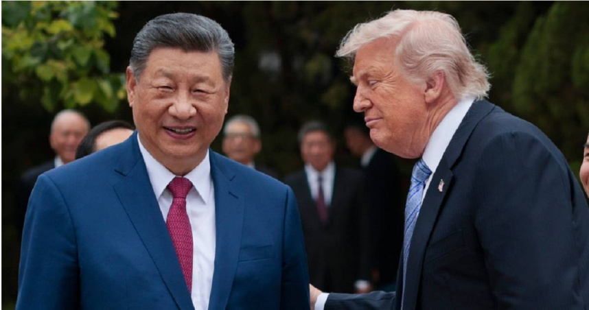 中國國家主席習近平（左）與美國總統川普。（圖／達志／美聯社）