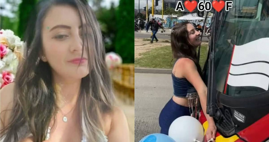 哥倫比亞一名35歲女護理師帕蒂諾（Yeline Patino）自稱愛上的「另一半」竟是一輛公車。（圖／翻攝臉書）