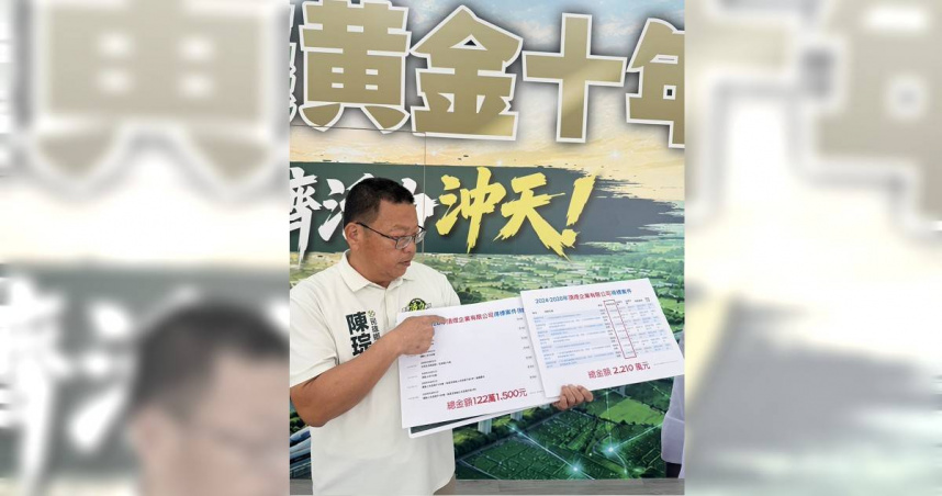 陳琮貽強調，涉及政府工程標案、公帑使用及利益迴避的問題，最重要的就是程序透明、資訊公開。（圖／陳琮貽辦公室提供）