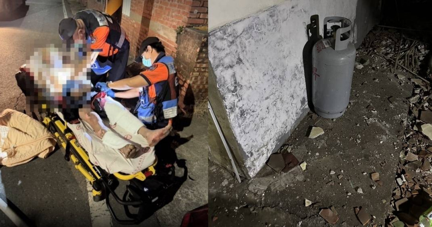 悚！台南六甲民宅瓦斯氣爆　40歲男全身二度燒燙傷送醫