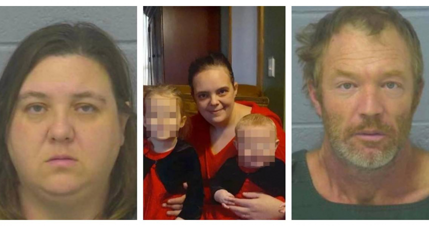 33歲婦女（中）遭到一對病態夫妻開膛剖肚，這對夫妻還直接取出腹中胎兒。（圖／翻攝自FB）