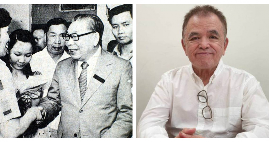 賴世雄(右)年輕時曾被蔣經國(左)詢問過是否有意當英文秘書。(圖／報系資料照)