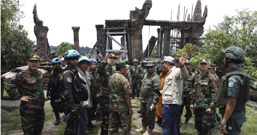泰柬邊境已沉寂3週。（圖／達志／美聯社）